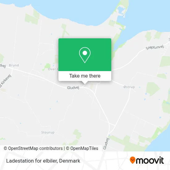 Ladestation for elbiler map