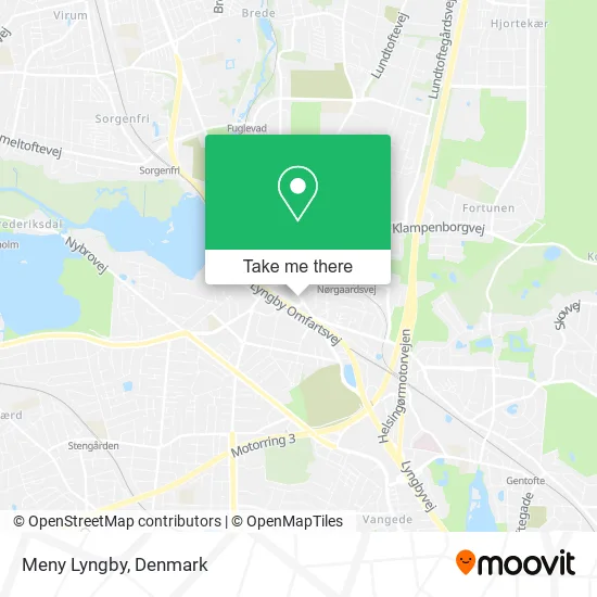 Meny Lyngby map