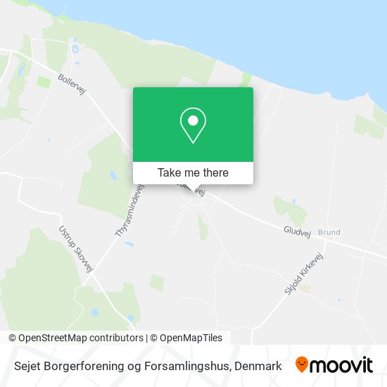 Sejet Borgerforening og Forsamlingshus map