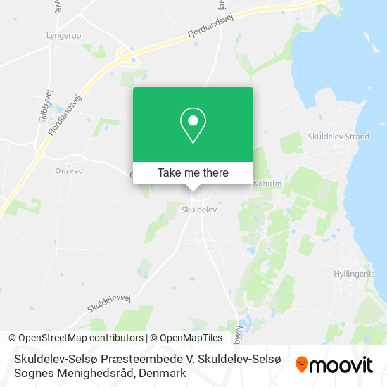 Skuldelev-Selsø Præsteembede V. Skuldelev-Selsø Sognes Menighedsråd map
