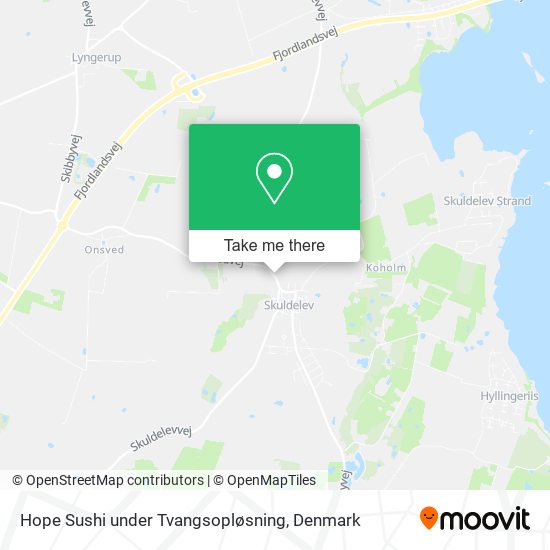 Hope Sushi under Tvangsopløsning map
