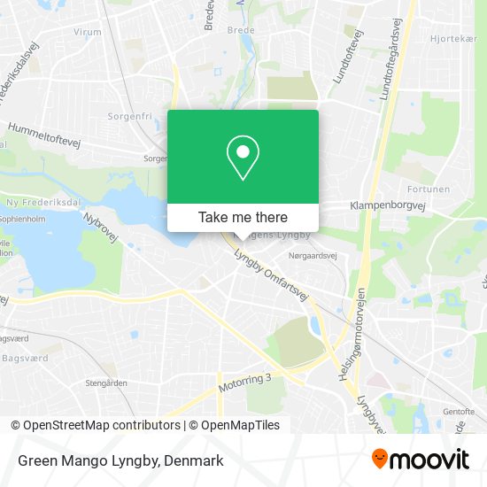 Green Mango Lyngby map