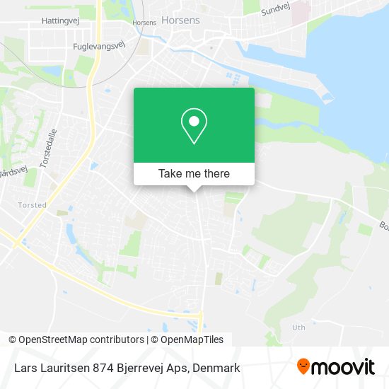 Lars Lauritsen 874 Bjerrevej Aps map