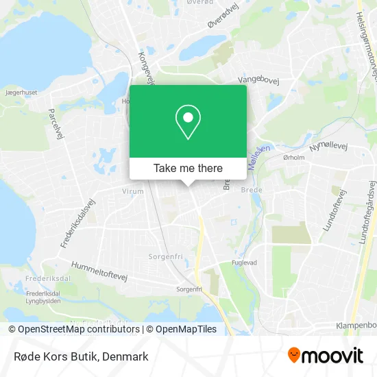 Røde Kors Butik map