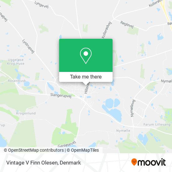 Vintage V Finn Olesen map