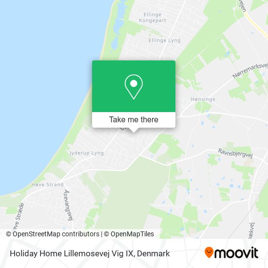 Holiday Home Lillemosevej Vig IX map