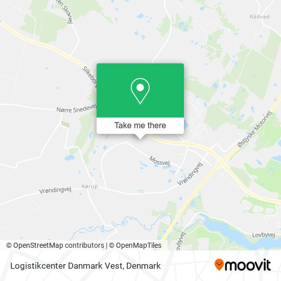 Logistikcenter Danmark Vest map