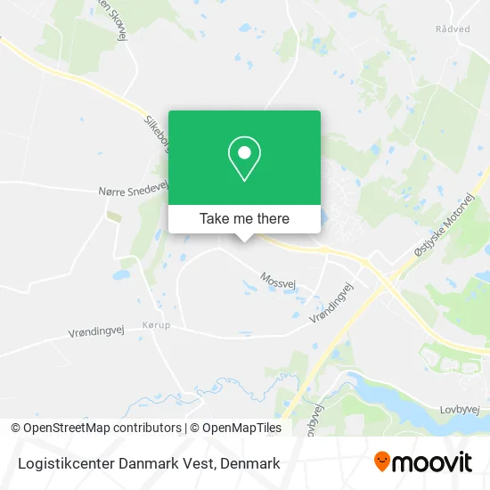 Logistikcenter Danmark Vest map