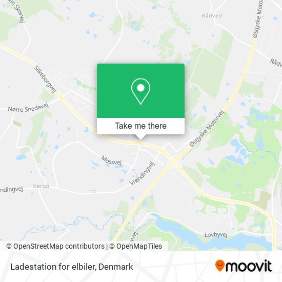 Ladestation for elbiler map