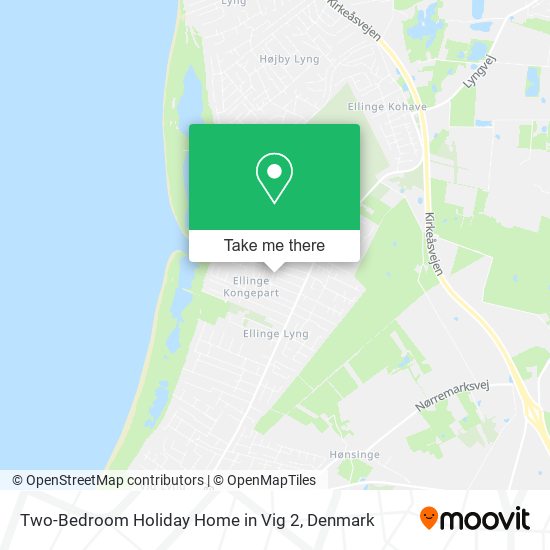 Two-Bedroom Holiday Home in Vig 2 map