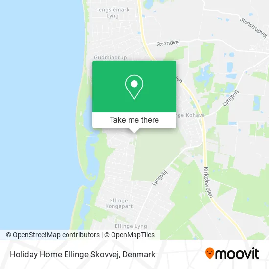 Holiday Home Ellinge Skovvej map
