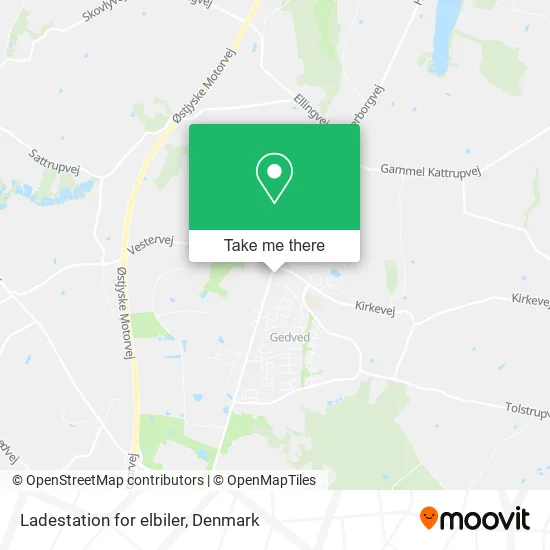 Ladestation for elbiler map
