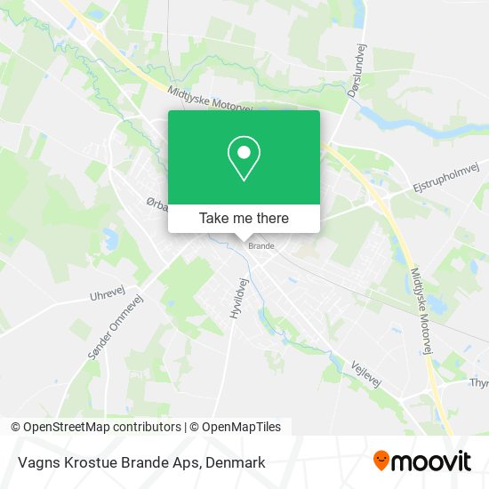 Vagns Krostue Brande Aps map