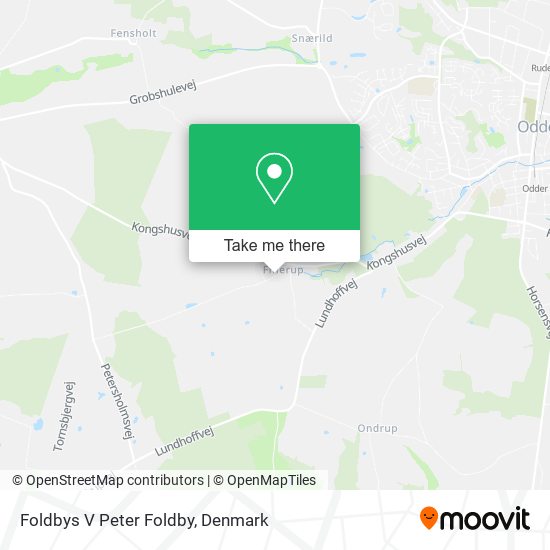 Foldbys V Peter Foldby map