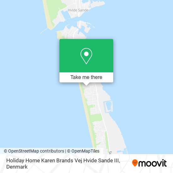 Holiday Home Karen Brands Vej Hvide Sande III map