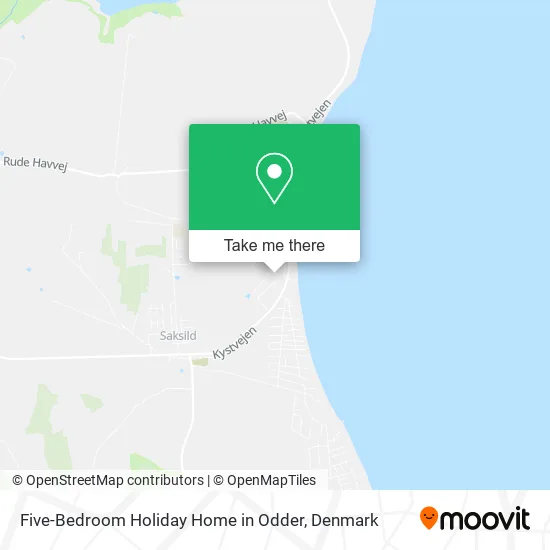Five-Bedroom Holiday Home in Odder map