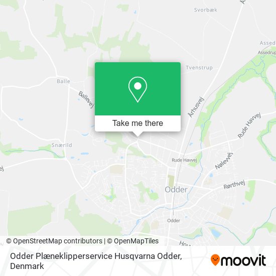 Odder Plæneklipperservice Husqvarna Odder map