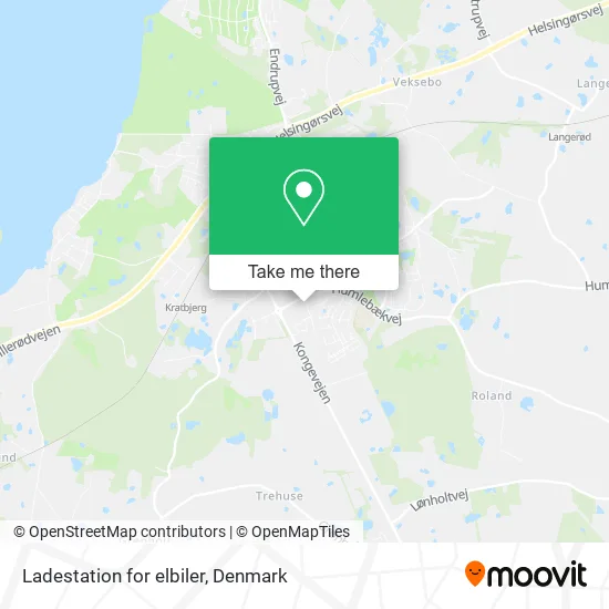 Ladestation for elbiler map