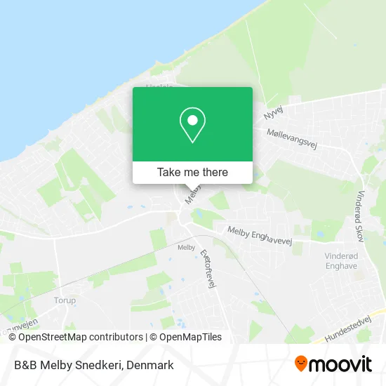 B&B Melby Snedkeri map