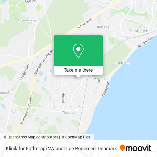 Klinik for Fodterapi V / Janet Lee Pedersen map