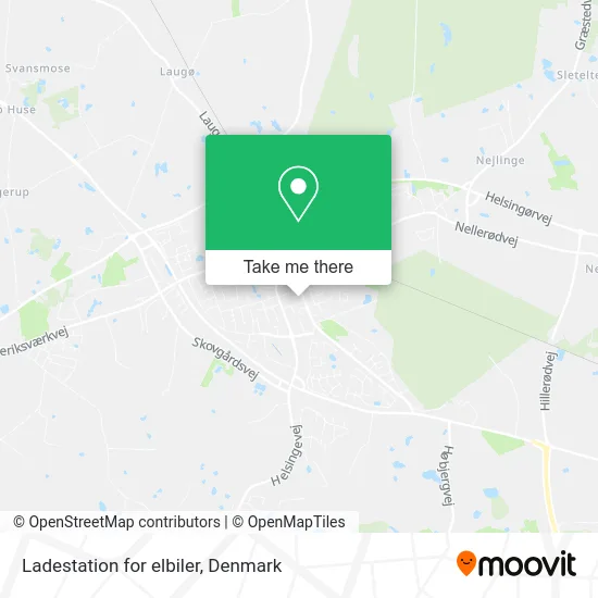 Ladestation for elbiler map