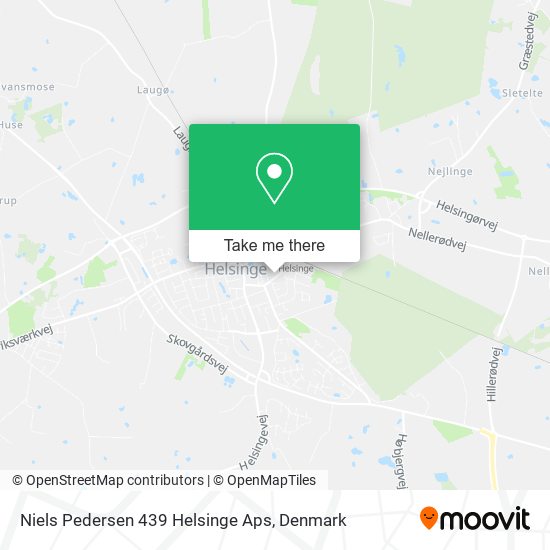 Niels Pedersen 439 Helsinge Aps map