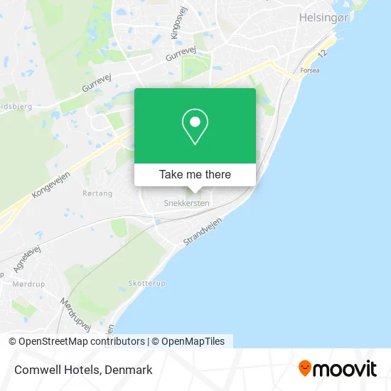 Comwell Hotels map