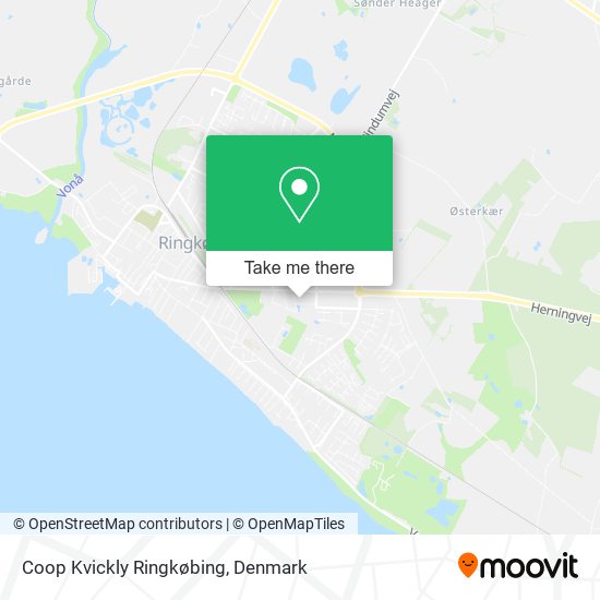 Coop Kvickly Ringkøbing map