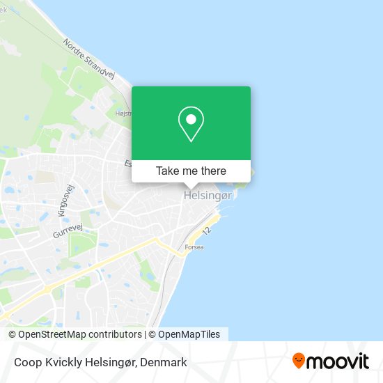 Coop Kvickly Helsingør map