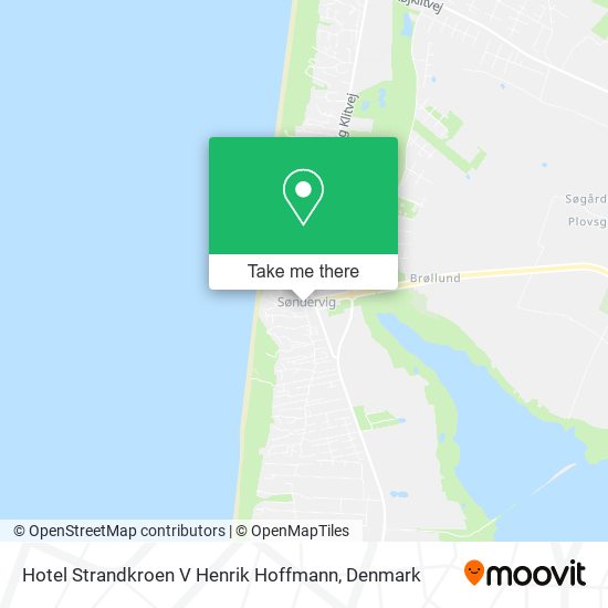 Hotel Strandkroen V Henrik Hoffmann map