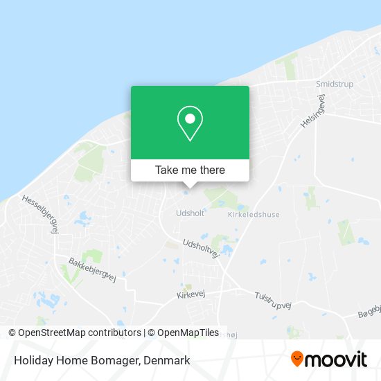 Holiday Home Bomager map