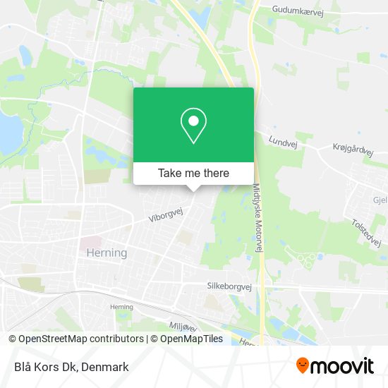 Blå Kors Dk map