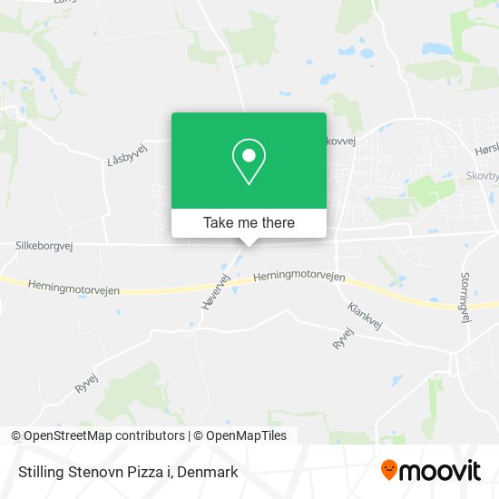 Stilling Stenovn Pizza i map