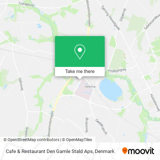 Cafe & Restaurant Den Gamle Stald Aps map