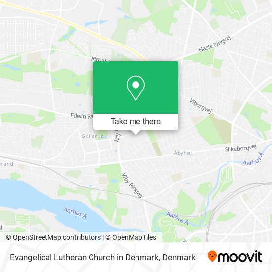 Evangelical Lutheran Church in Denmark map