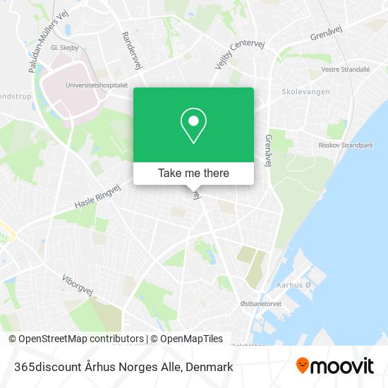 365discount Århus Norges Alle map