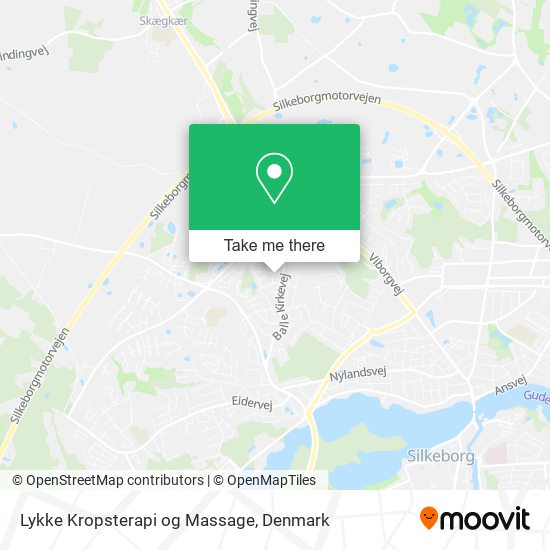 Lykke Kropsterapi og Massage map
