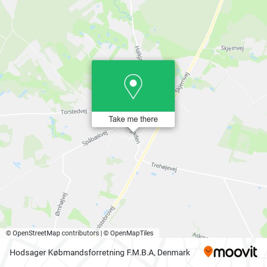 Hodsager Købmandsforretning F.M.B.A map