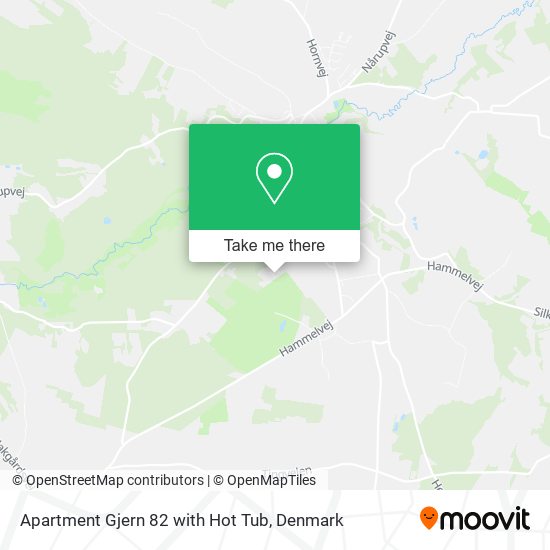 Apartment Gjern 82 with Hot Tub map