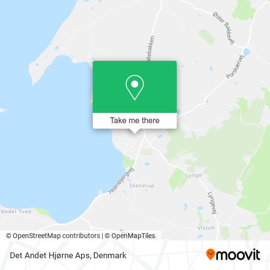 Det Andet Hjørne Aps map