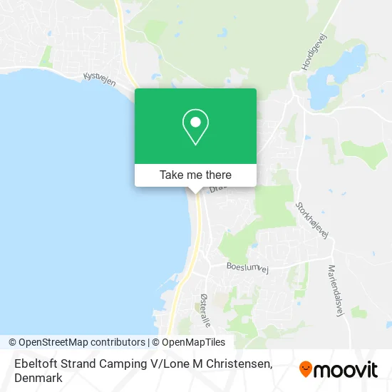 Ebeltoft Strand Camping V / Lone M Christensen map