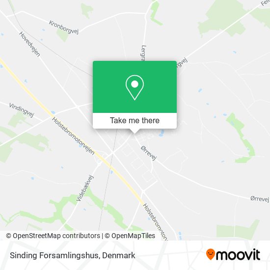 Sinding Forsamlingshus map