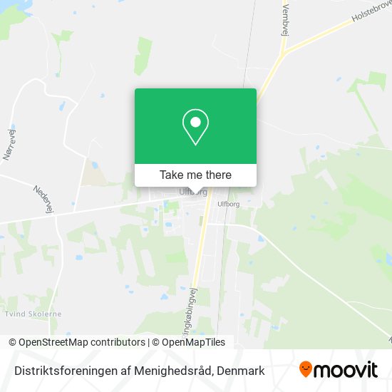 Distriktsforeningen af Menighedsråd map