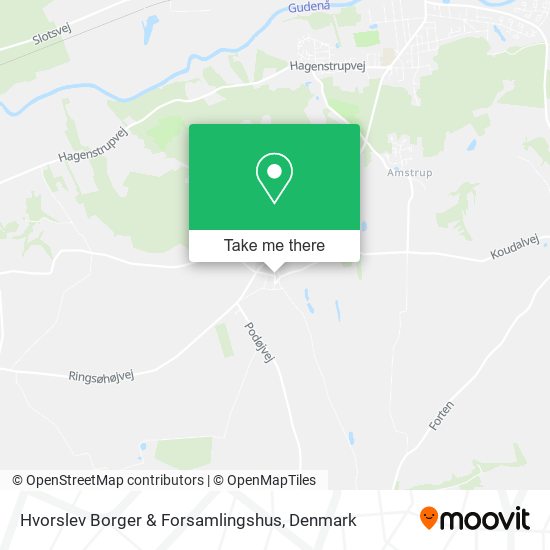 Hvorslev Borger & Forsamlingshus map