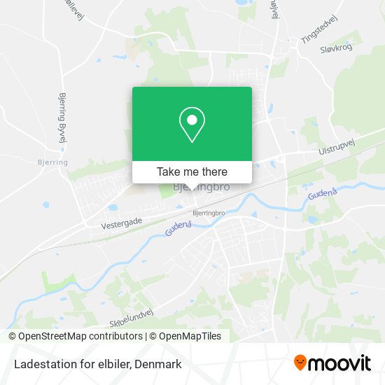Ladestation for elbiler map