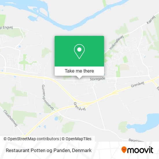 Restaurant Potten og Panden map