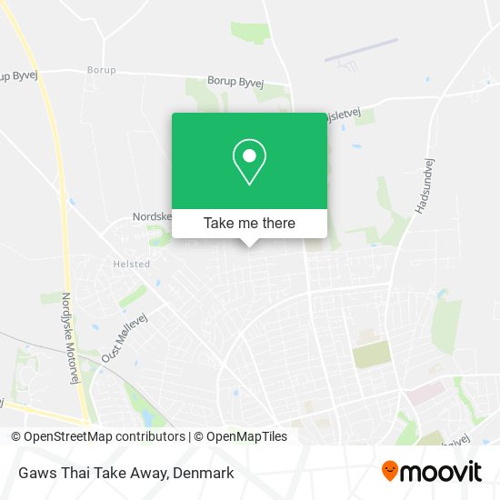 Gaws Thai Take Away map