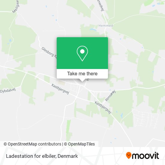 Ladestation for elbiler map