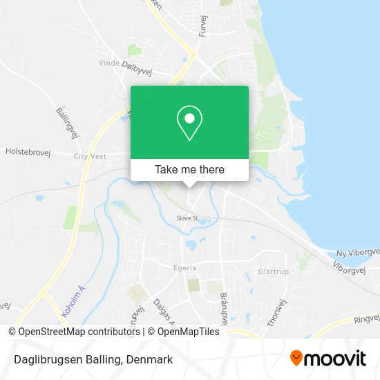 Daglibrugsen Balling map