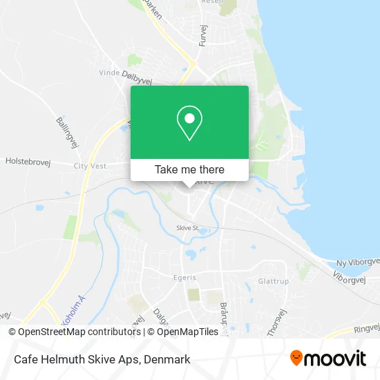 Cafe Helmuth Skive Aps map